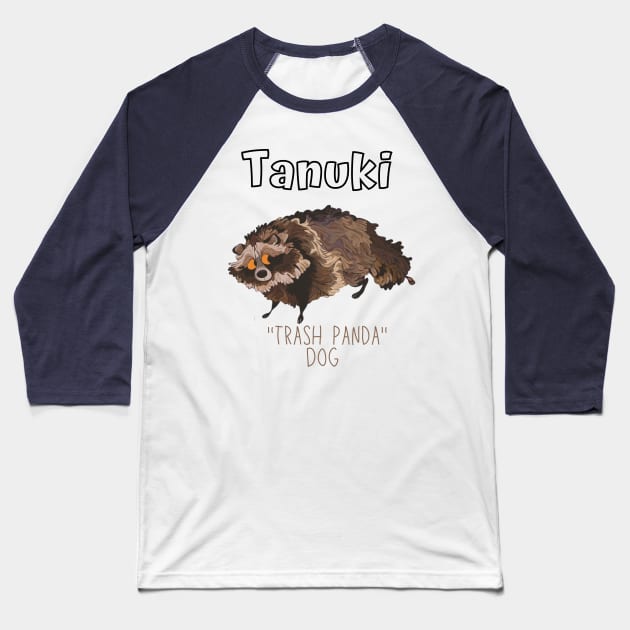 Trash Panda Dog Baseball T-Shirt by WearablePSA